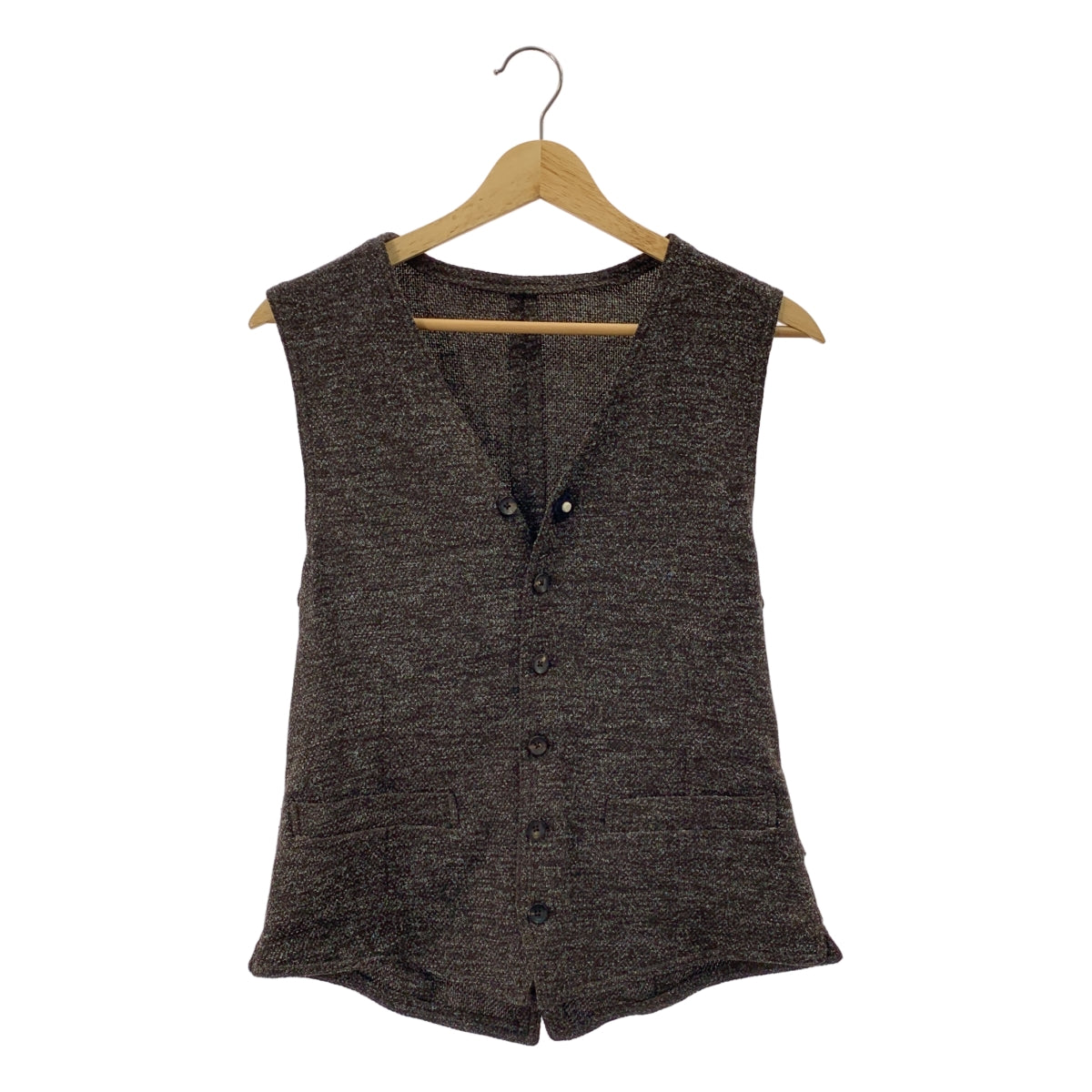 LARDINI | 羊毛混紡粗花呢背心/馬甲（配胸花）| 尺寸 46 | 男款