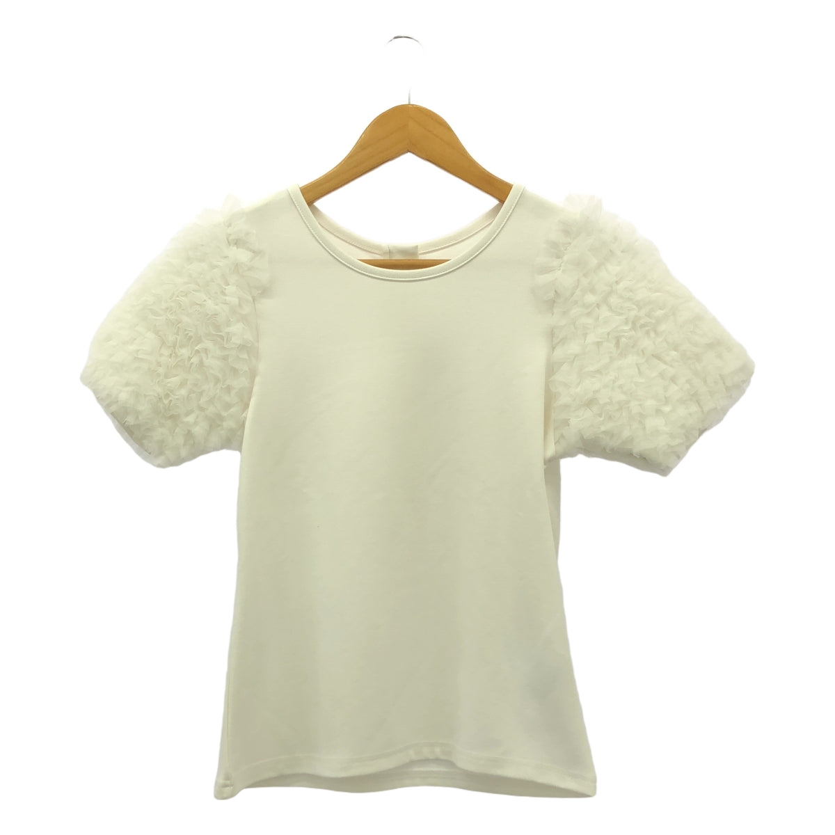 JENNE / ジェンヌ | 袖ボリュームチュールＴシャツ | M | レディース