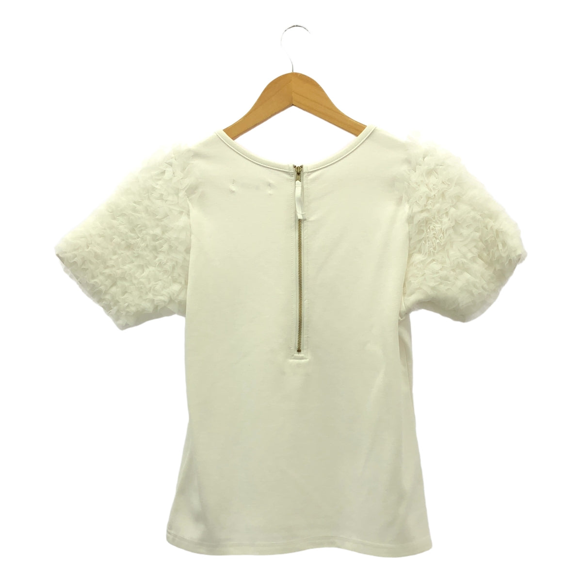JENNE / ジェンヌ | 袖ボリュームチュールＴシャツ | M | レディース