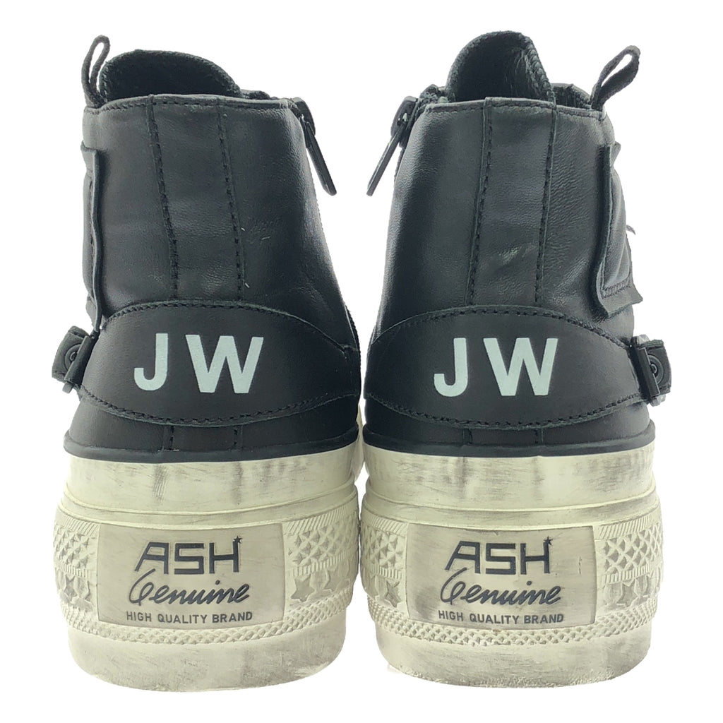 【新品】  JUNYA WATANABE / ジュンヤワタナベ | ×ASH / ステアスムース ユーズド加工 スニーカー | 25cm | ブラック | レディース