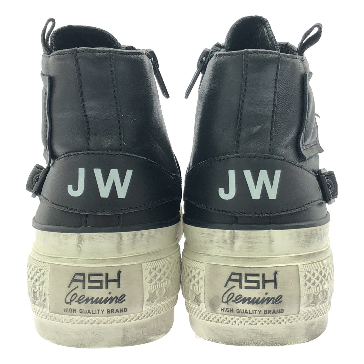 【신품】 JUNYA WATANABE / 준야 와타나베 | × ASH / 스티어 스무스 유즈드 가공 스니커즈 | 25cm | 블랙 | 여성