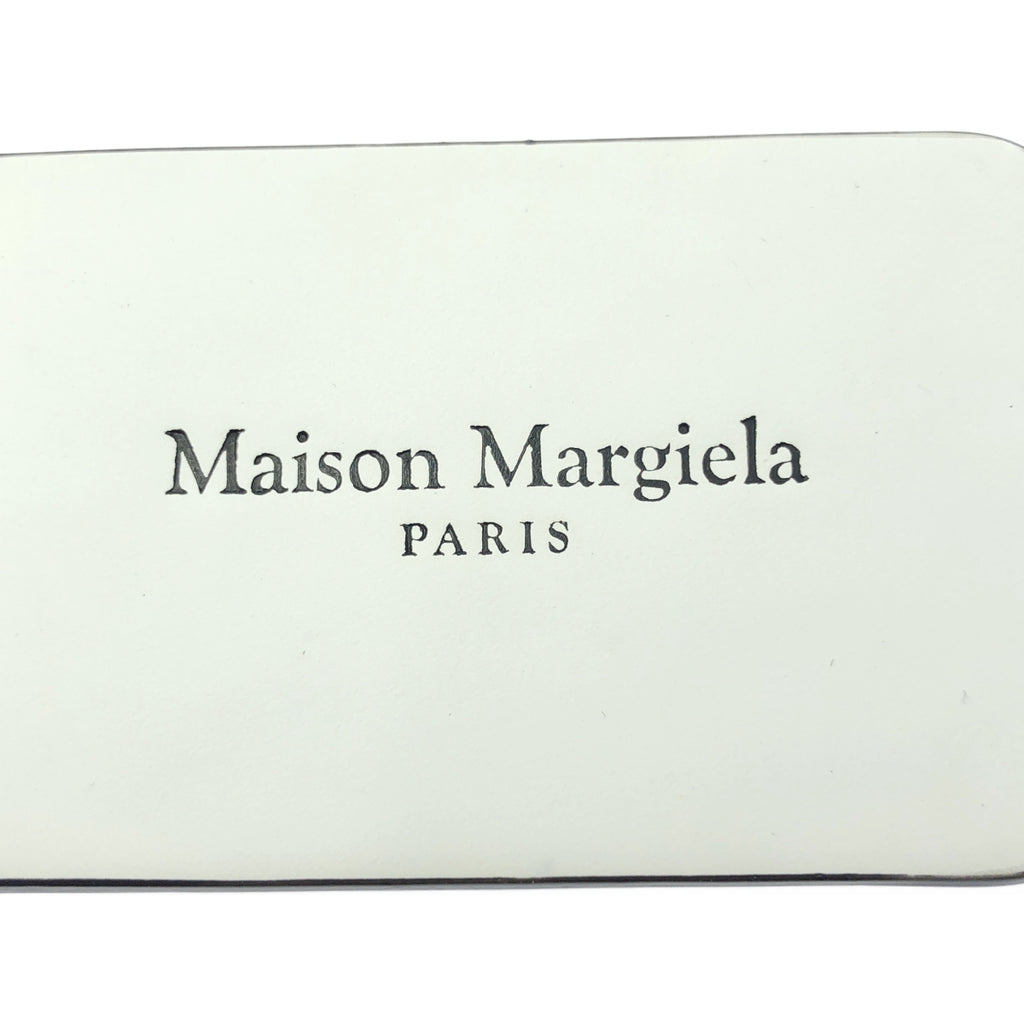 【美品】  Maison Margiela / メゾンマルジェラ | 2024SS | FOUR STITCHES KEYRING LARGE ロゴ キーリング | ホワイト / ブラック | レディース