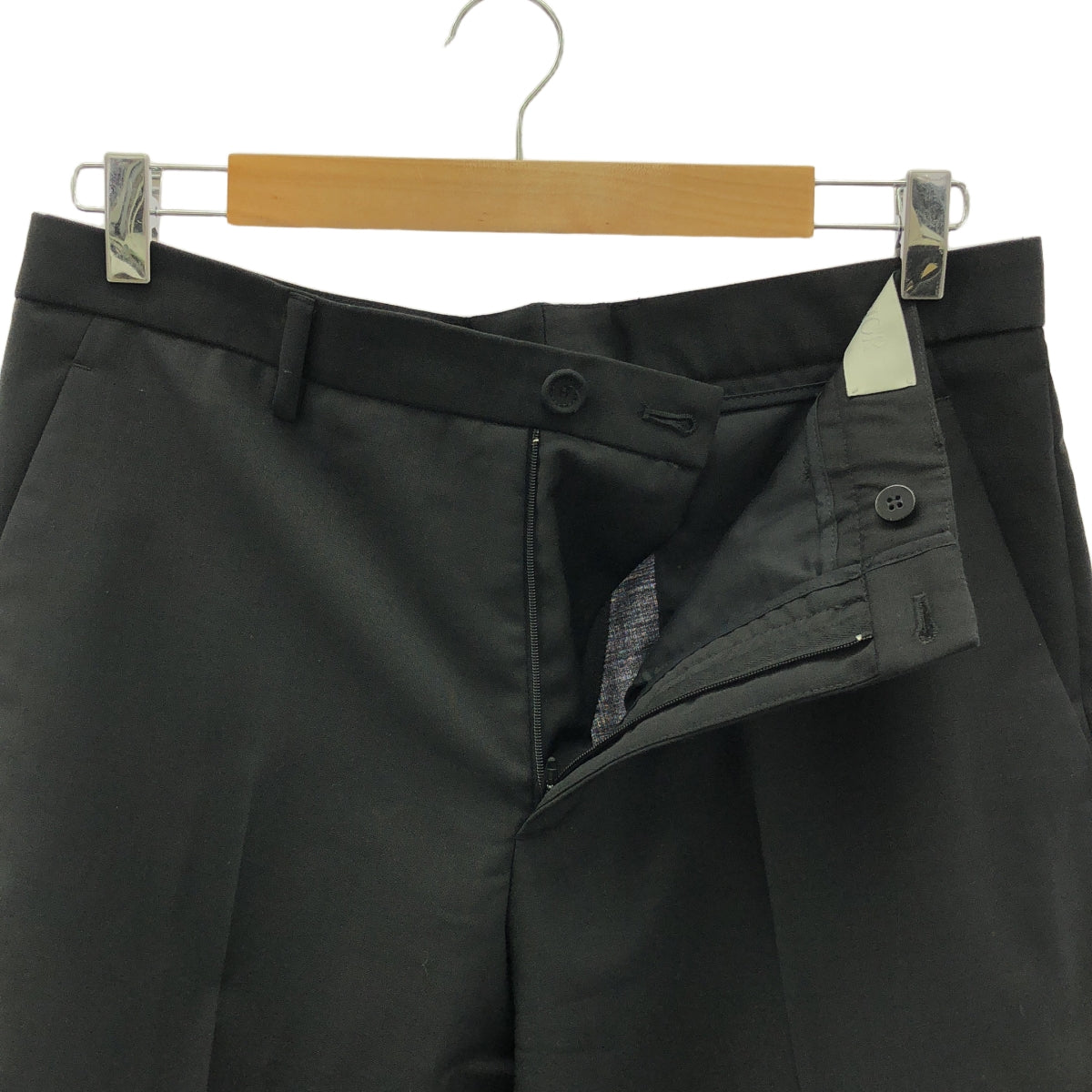 [品相良好] Dior | 2022AW | Set-up / 羊毛馬海毛肩帶雙排扣訂製外套 / 休閒褲 | 48 | 黑色 | 男士