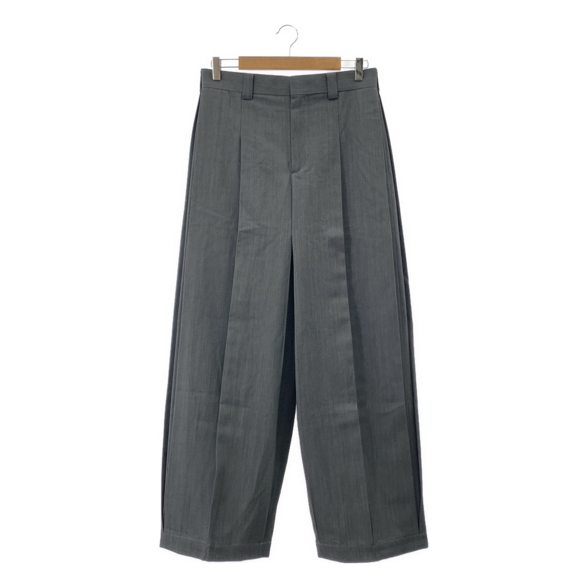 STERNBERG | 羊毛華達呢寬褶褲 | M碼 | 灰色 | 男款