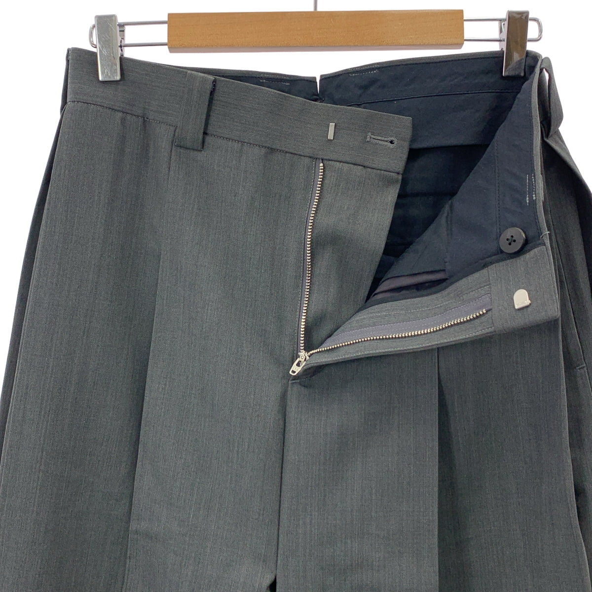 STERNBERG | 羊毛華達呢寬褶褲 | M碼 | 灰色 | 男款