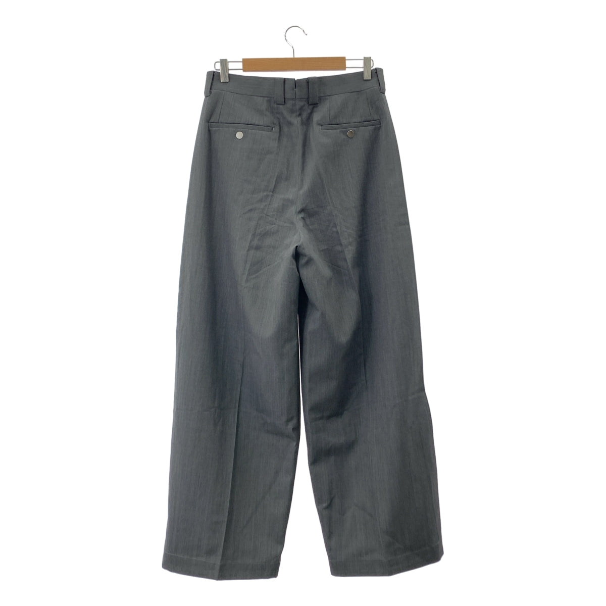 STERNBERG | 羊毛華達呢寬褶褲 | M碼 | 灰色 | 男款