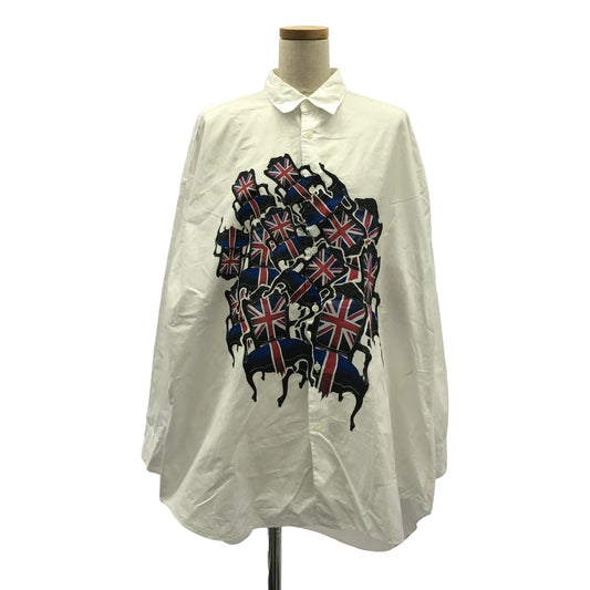 JUNYA WATANABE COMME des GARCONS / Junya Watanabe | 2017AW | Union Jack Shirt / Printed over long shirt blouse | XS | Women's