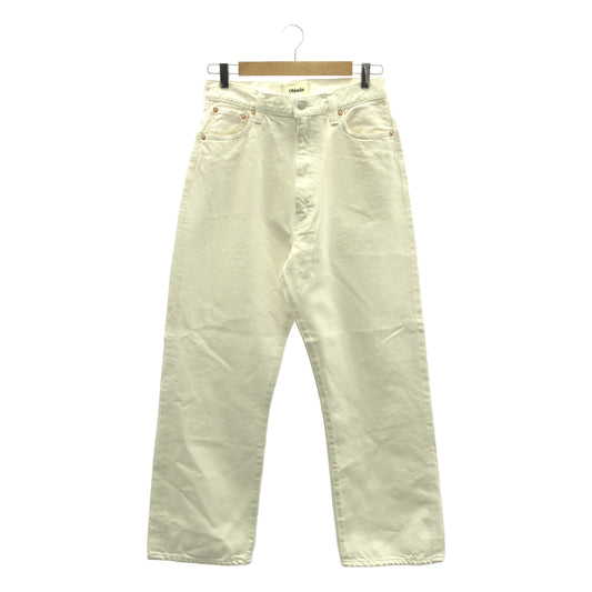【美品】  oblada / オブラダ | × M.U japoness 1938 White Denim Pants デニムパンツ | 27 | ホワイト | レディース