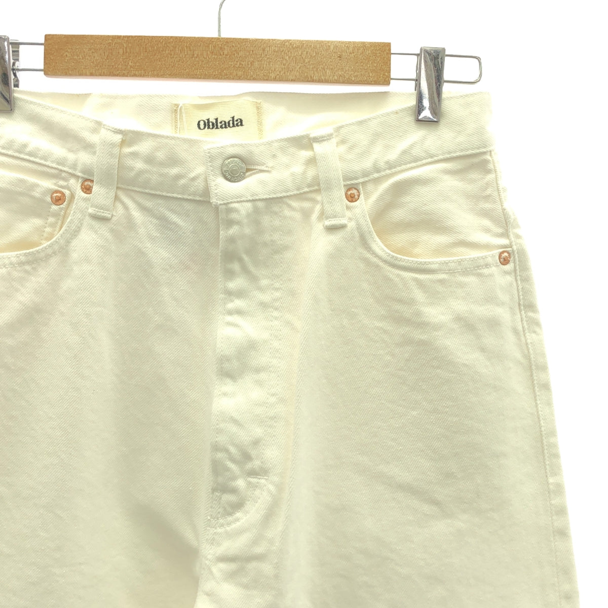 【美品】  oblada / オブラダ | × M.U japoness 1938 White Denim Pants デニムパンツ | 27 | ホワイト | レディース