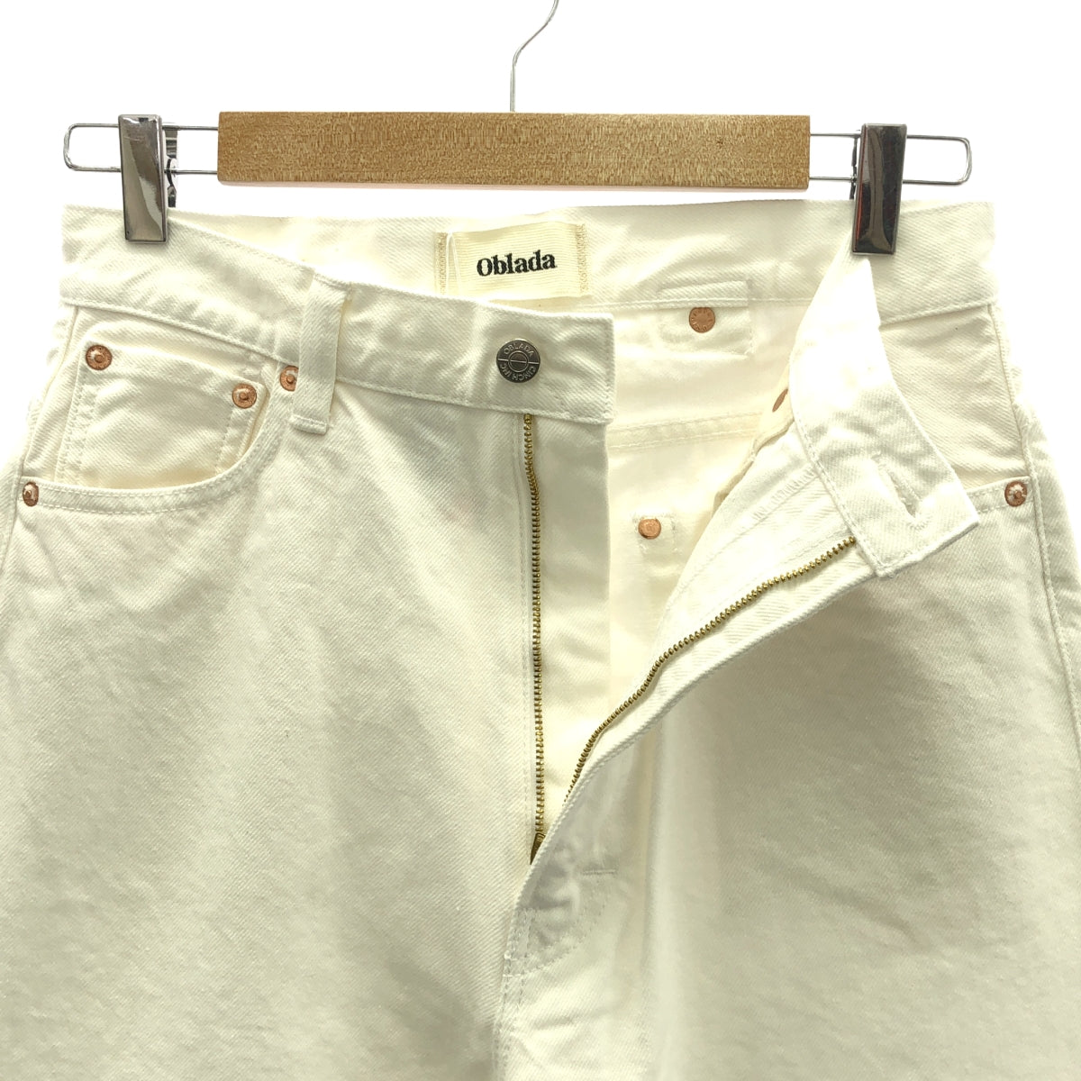 【美品】  oblada / オブラダ | × M.U japoness 1938 White Denim Pants デニムパンツ | 27 | ホワイト | レディース