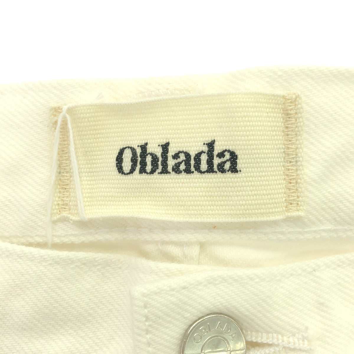 【美品】  oblada / オブラダ | × M.U japoness 1938 White Denim Pants デニムパンツ | 27 | ホワイト | レディース