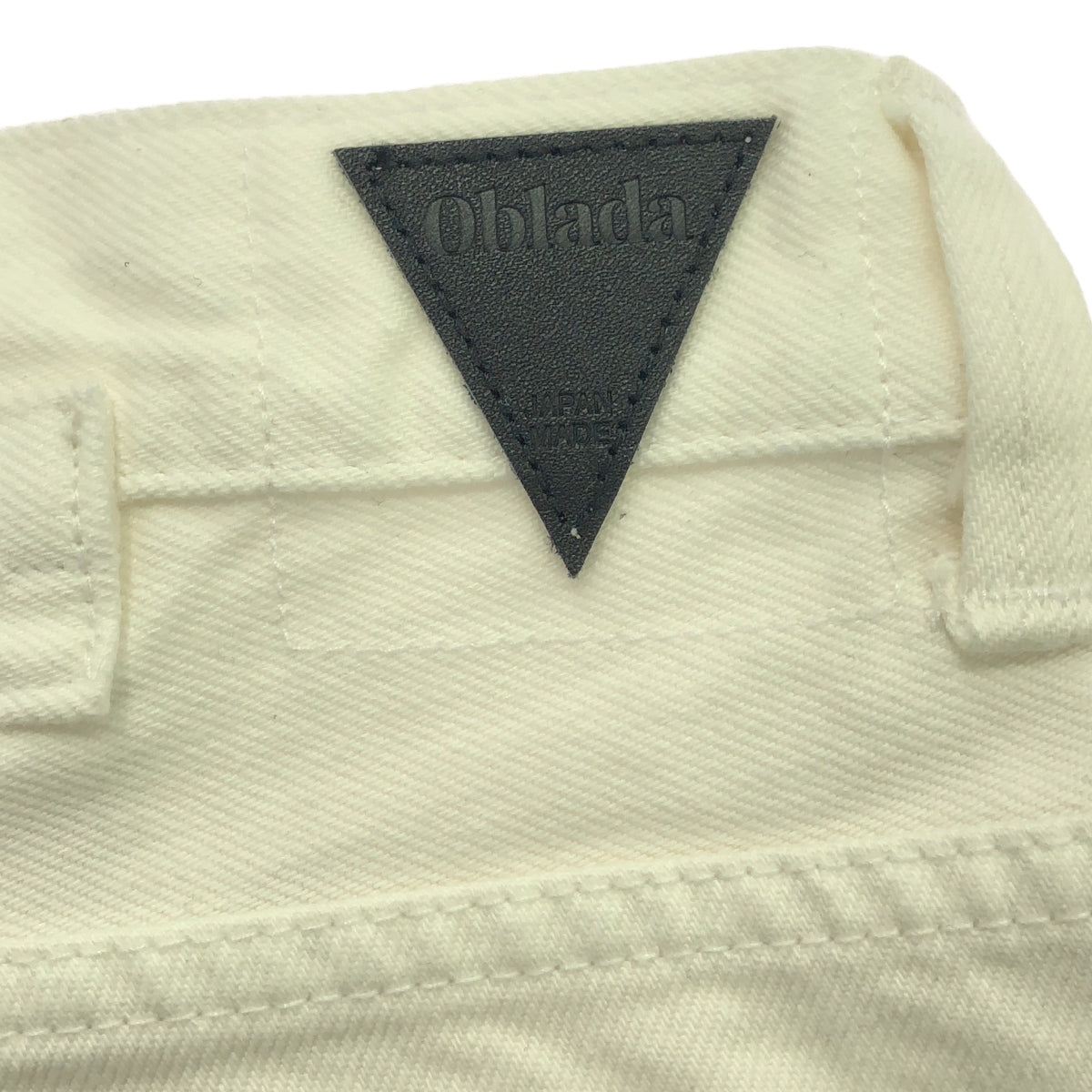 【美品】  oblada / オブラダ | × M.U japoness 1938 White Denim Pants デニムパンツ | 27 | ホワイト | レディース