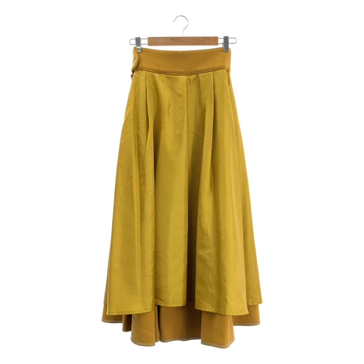 ELIN | 羊毛超長裙 | 有襯裡 | 38碼 | 芥末黃 | 女款