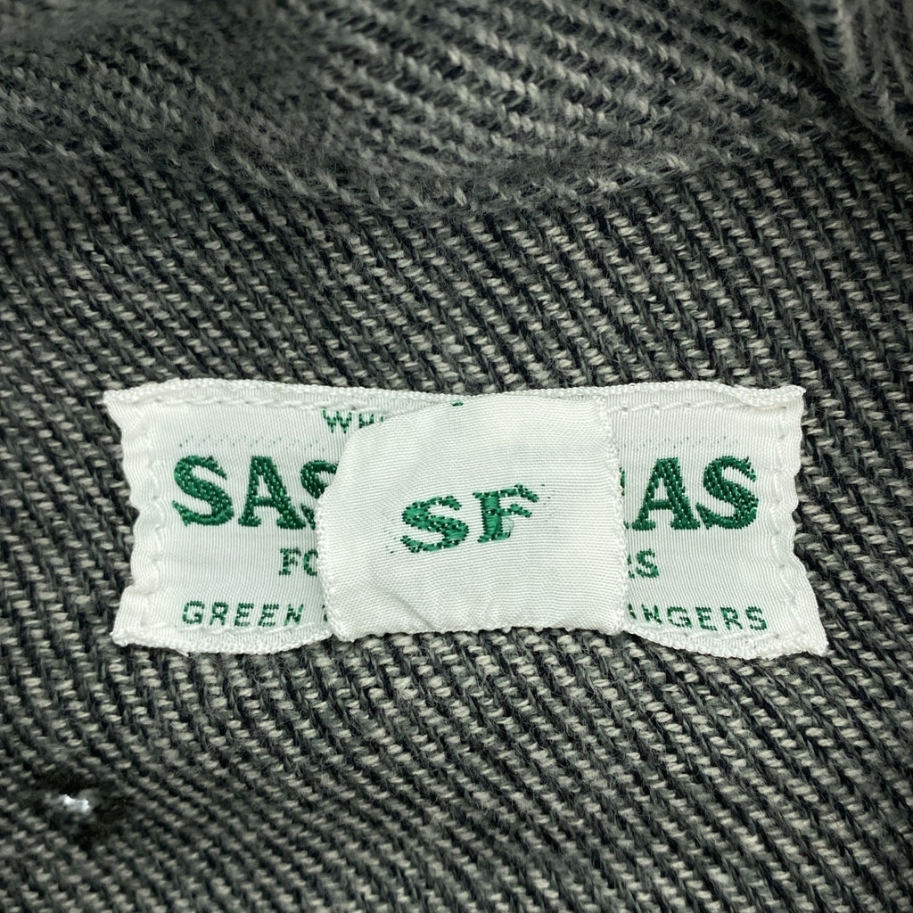 SASSAFRAS / 사사후라스 | Green Thumb Shirt 코튼 플란넬 그린 샘 셔츠 | S | 남성