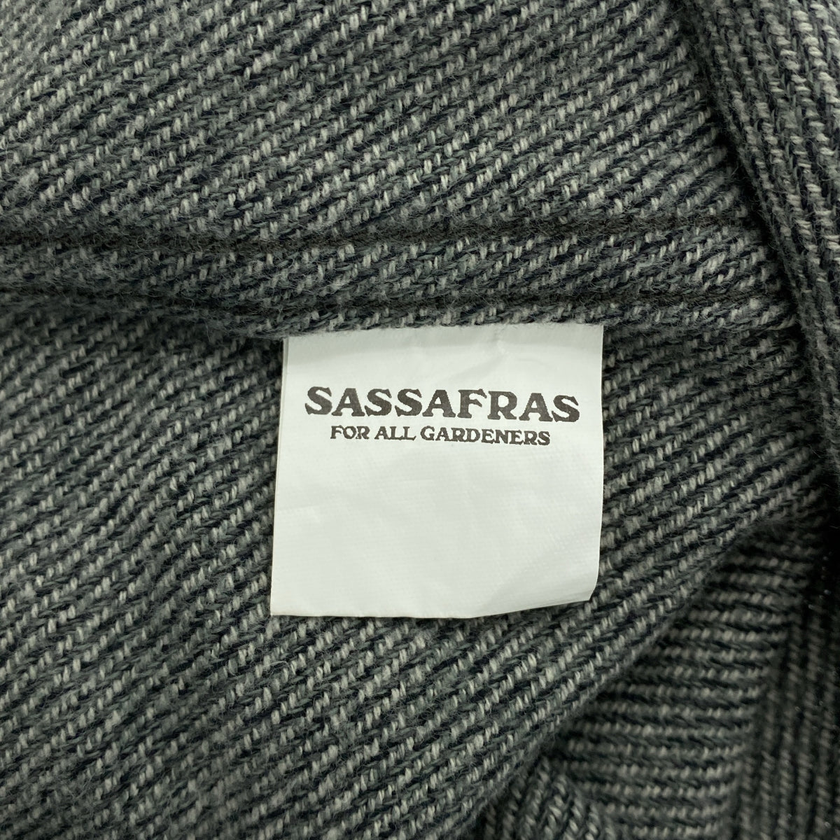 SASSAFRAS / ササフラス | Green Thumb Shirt コットンフランネル グリーンサムシャツ | S | グレー | メンズ