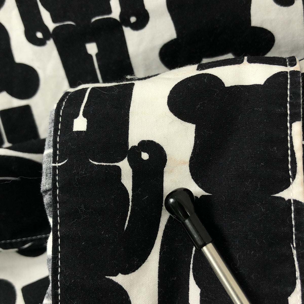 BLACK COMME des GARCONS / 블랙콤 데 갤슨 | 2009SS | × MEDICOM TOY 메디콤 토이 베어브릭 총무늬 프린트 셔츠 | L |