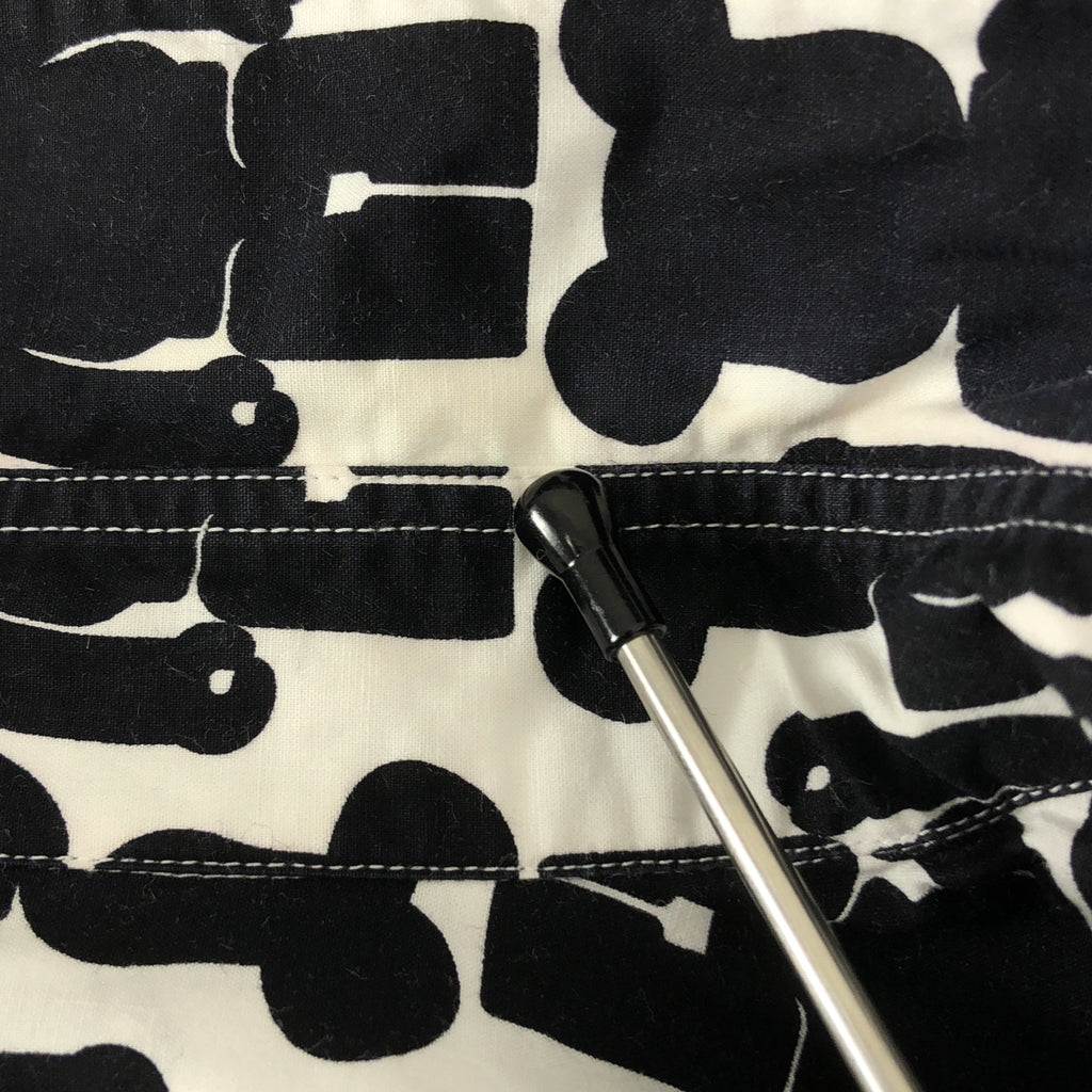 BLACK COMME des GARCONS / 블랙콤 데 갤슨 | 2009SS | × MEDICOM TOY 메디콤 토이 베어브릭 총무늬 프린트 셔츠 | L |