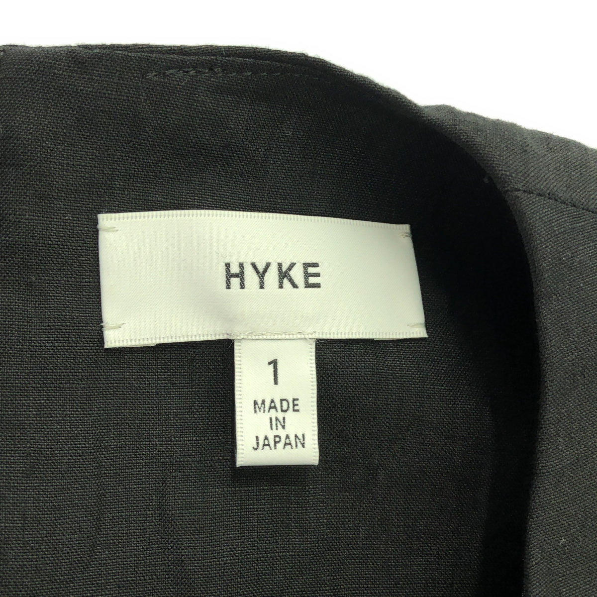 HYKE / 하이크 | 2022SS | linen short sleeve maxi dress / 린넨 벨티드 원피스 | 1 | 여성