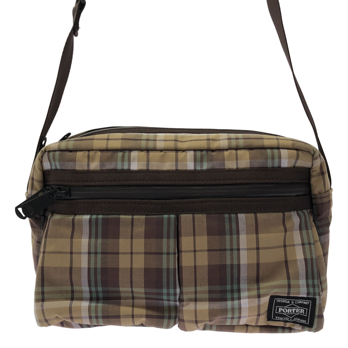 COMME des GARCONS 男士 | 2024 春夏 | × PORTER/波特全印花防水拉鍊單肩包 |