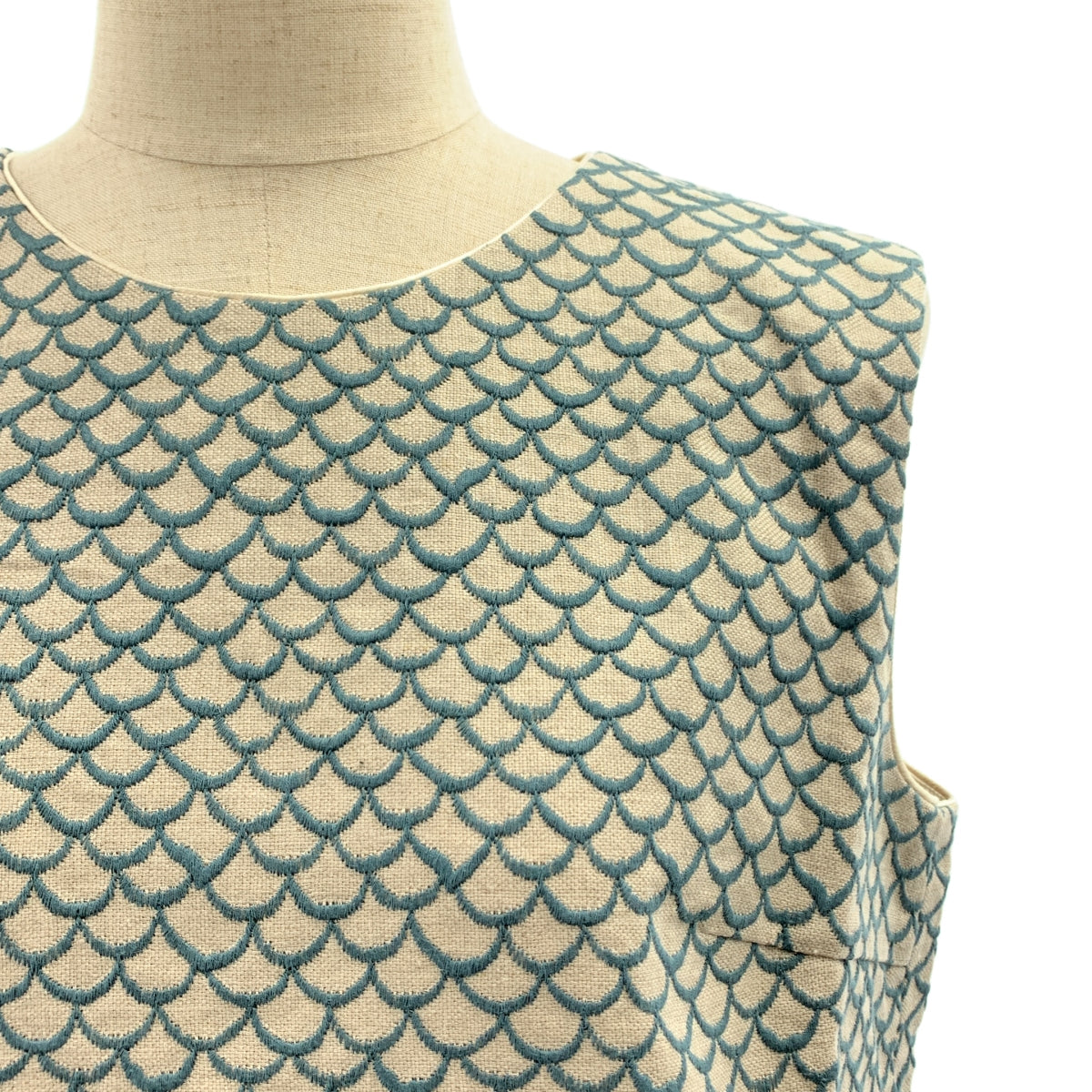 mina perhonen / ミナペルホネン | mermaid リネン 総柄 刺しゅう