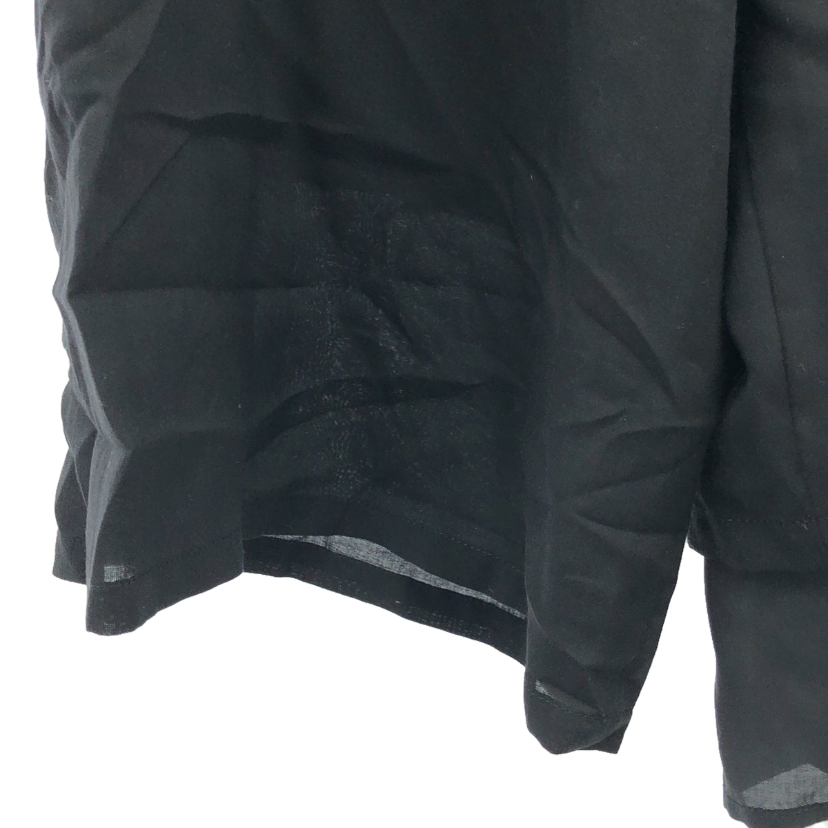 【미품】 Y's / 와이즈 요우지야마모토 | DRAWSTRING PANTS WITH DOUBLE LEFT LEG 컷 워크 팬츠 | 2 | 블랙 | 여성