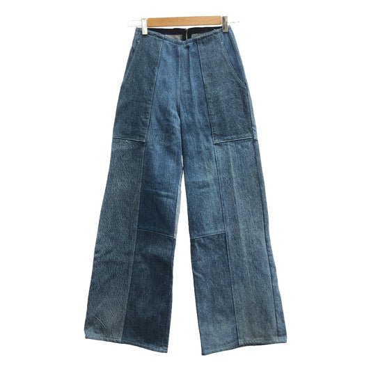 MALION vintage / マリオンヴィンテージ | patchwork denim パッチワーク デニムパンツ | 25 | レディース