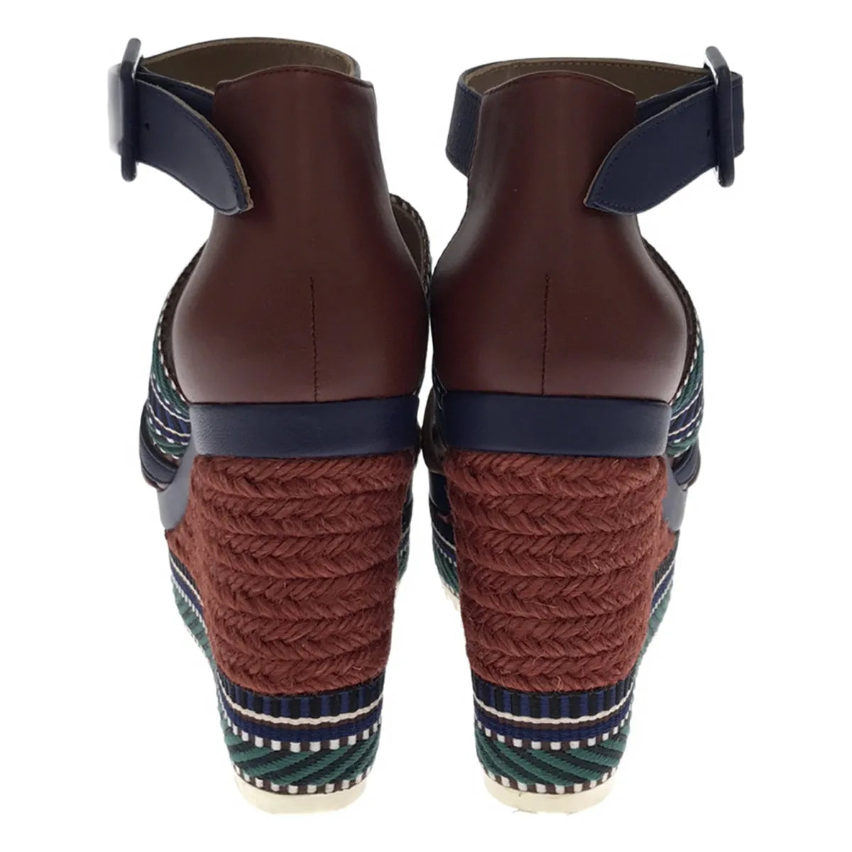 [狀況良好] 愛馬仕 | 2018春夏 | Roma 帆布涼鞋 |尺寸 35 |多 |女性的