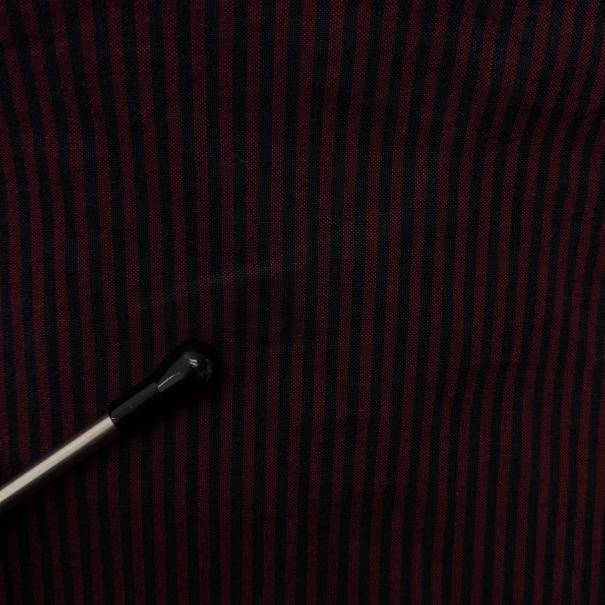 MM6 Maison Margiela / エムエムシックスメゾンマルジェラ | ストライプ ボーダー切替 ウエストギャザー ワンピース | 38 | バーガンディー / ネイビー | レディース