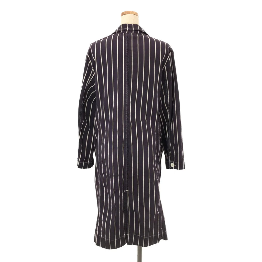 Yarmo / ヤーモ | 製品染め シングルチェスター ショップコート | L | 茄子紺 | レディース