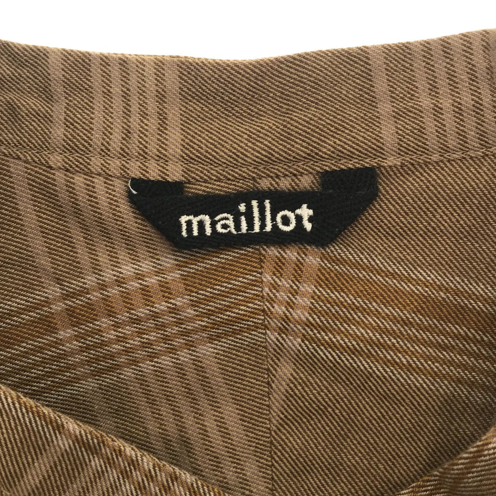 maillot / マイヨ | チェック オーバーシャツ | 0 | マルチカラー | レディース