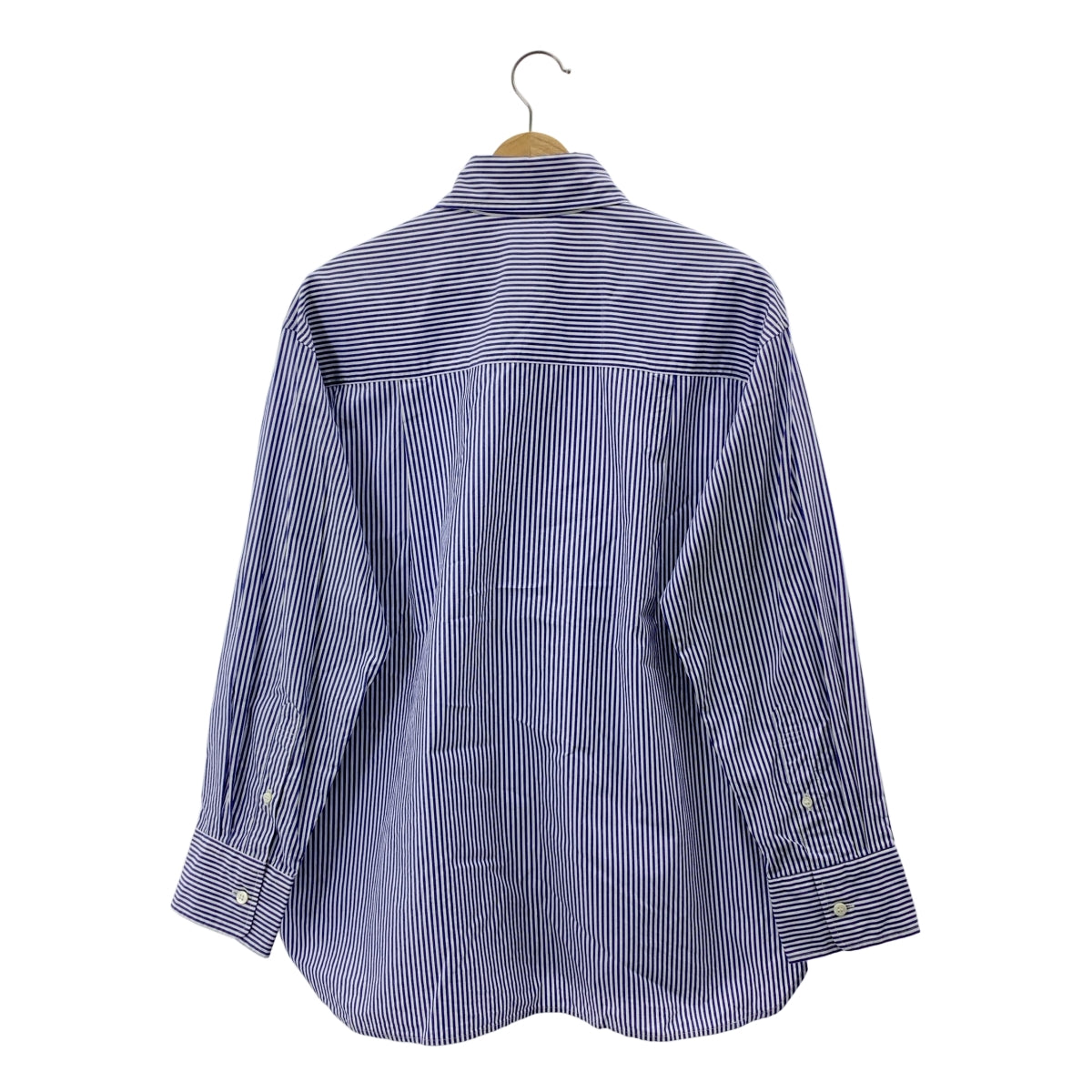 Deuxieme Classe / 두지엠 클래스 | 2024AW | Conventional Shirt 코튼 스트라이프 셔츠 | F | 블루 | 여성