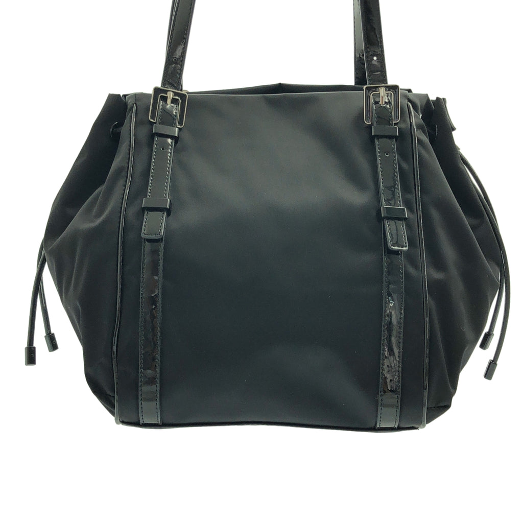 Agnes b. / アニエスベー | ナイロン ロゴ ハンド トートバッグ | ブラック | レディース