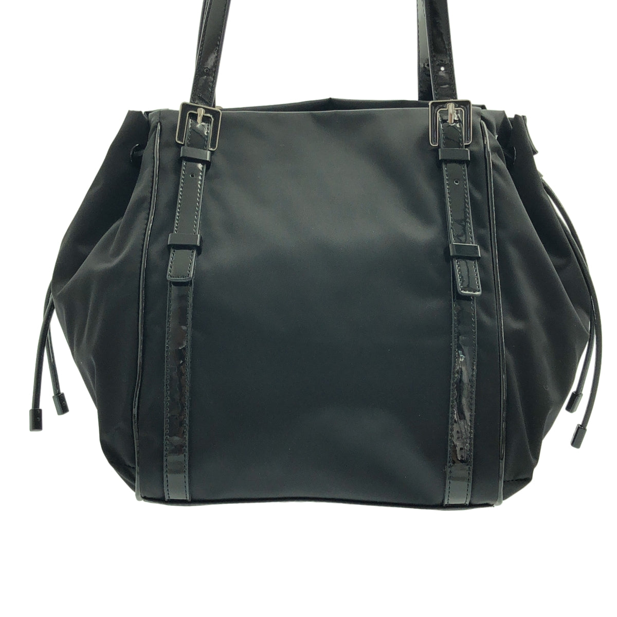 Agnes b. / アニエスベー | ナイロン ロゴ ハンド トートバッグ | ブラック | レディース