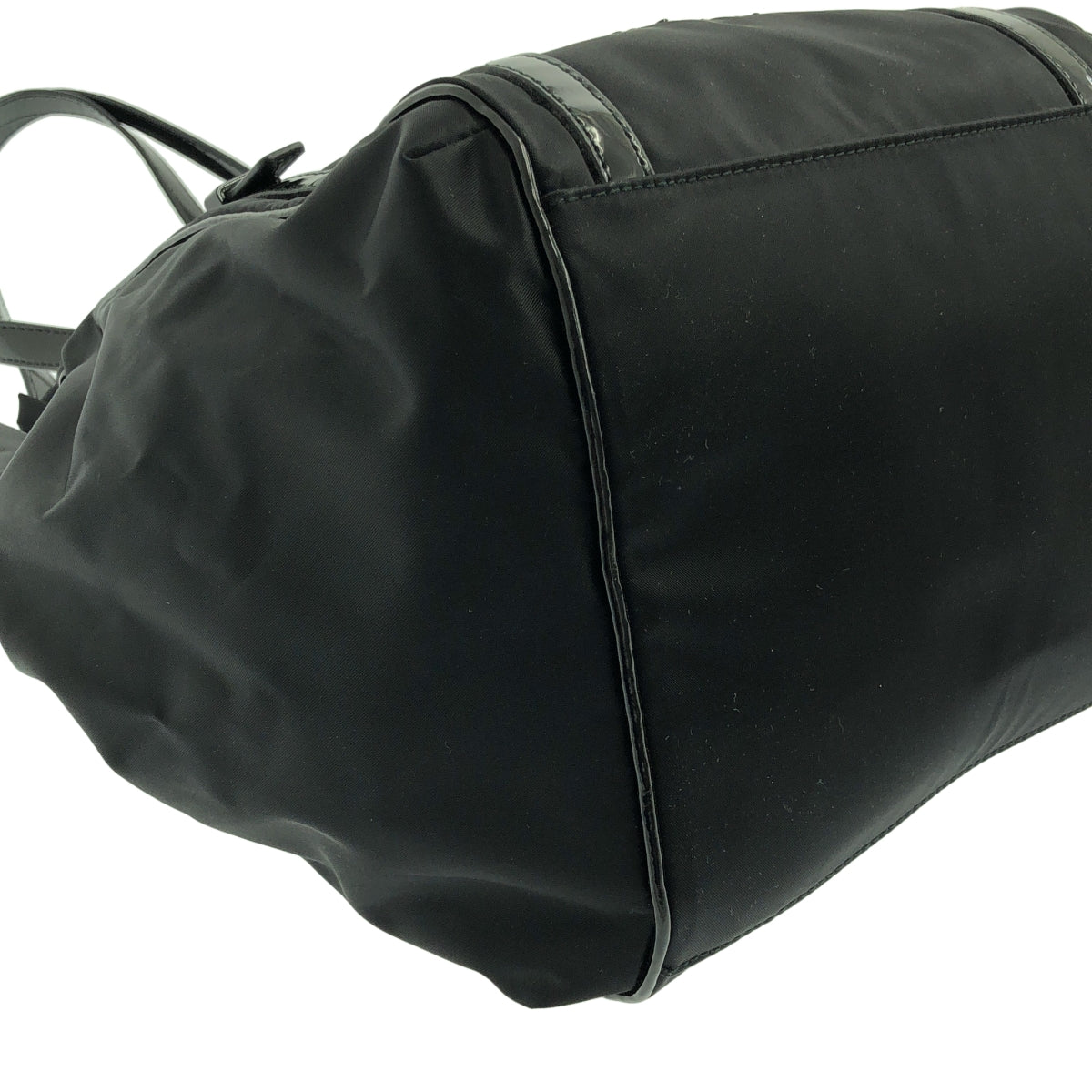 Agnes b. / アニエスベー | ナイロン ロゴ ハンド トートバッグ | ブラック | レディース