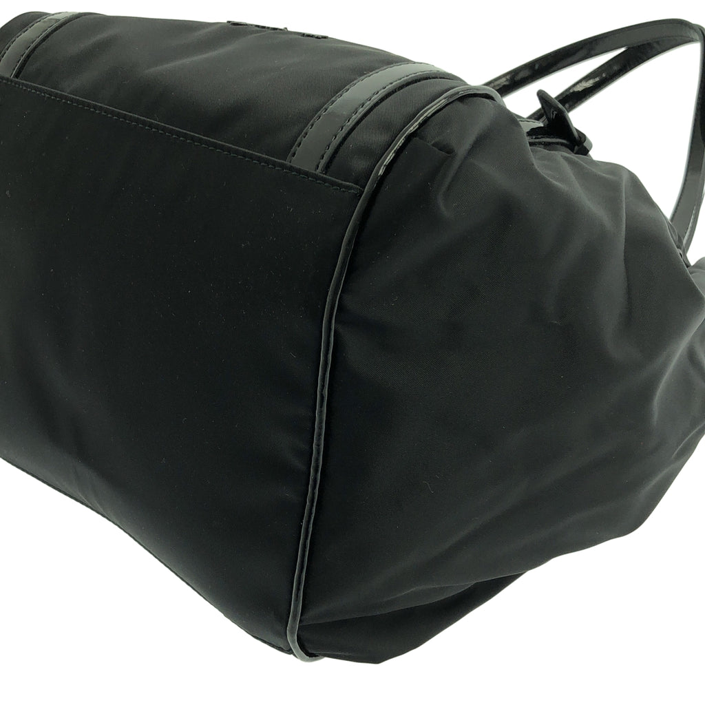 Agnes b. / アニエスベー | ナイロン ロゴ ハンド トートバッグ | ブラック | レディース