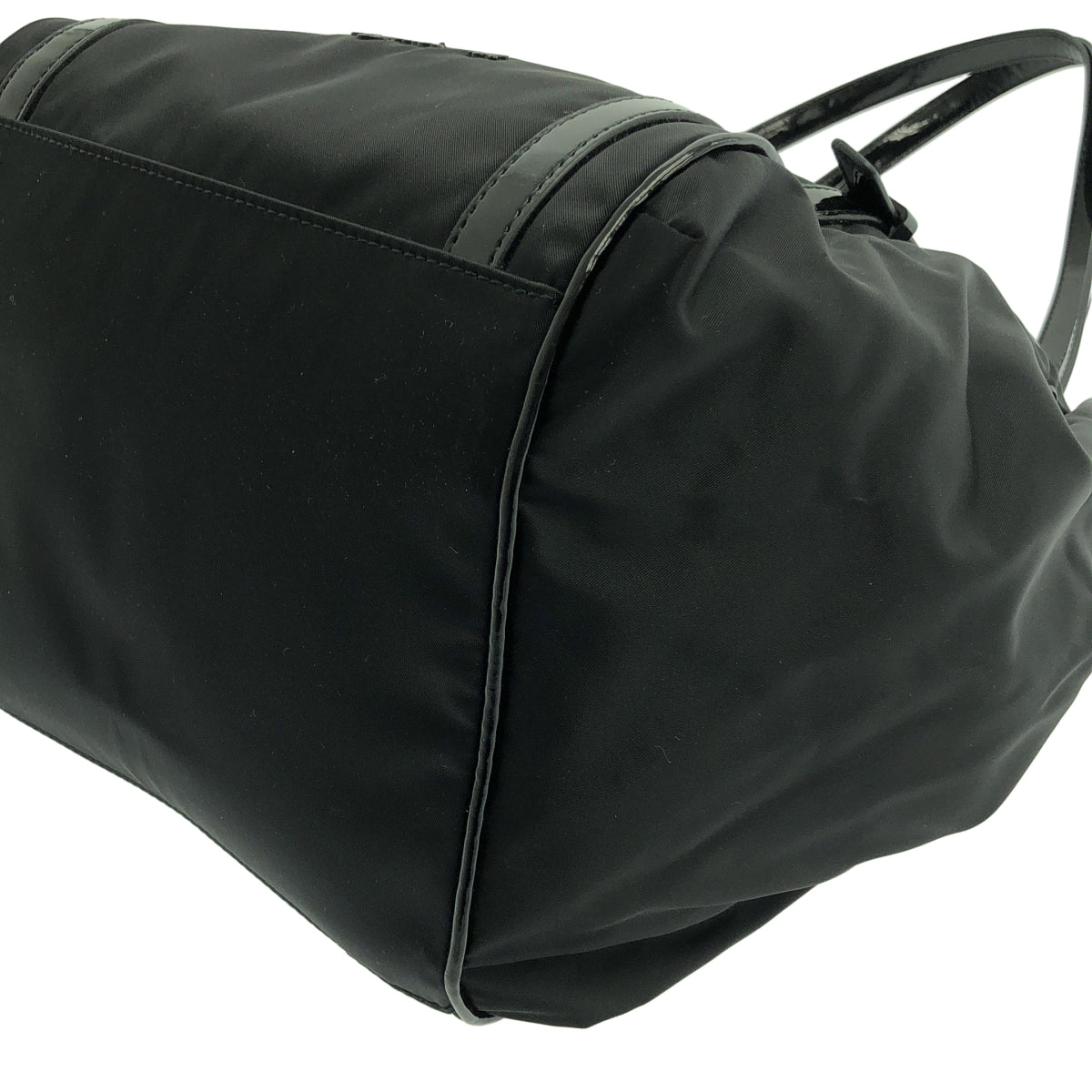 Agnes b. / アニエスベー | ナイロン ロゴ ハンド トートバッグ | ブラック | レディース