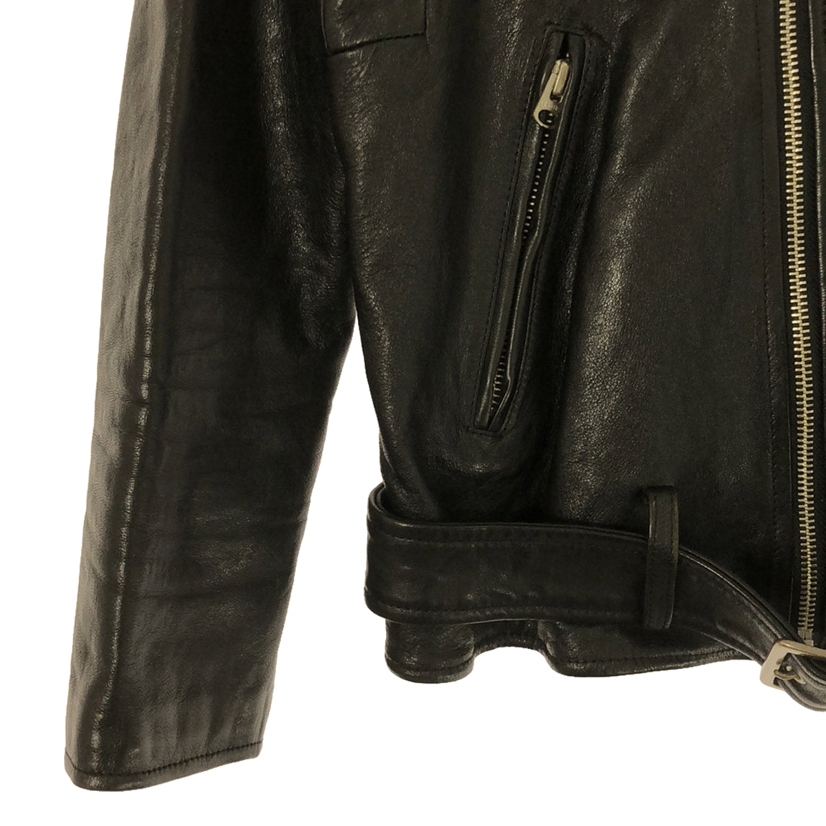 beautiful people / ビューティフルピープル | vintage leather riders jacket ライダースジャケット | 140 | レディース