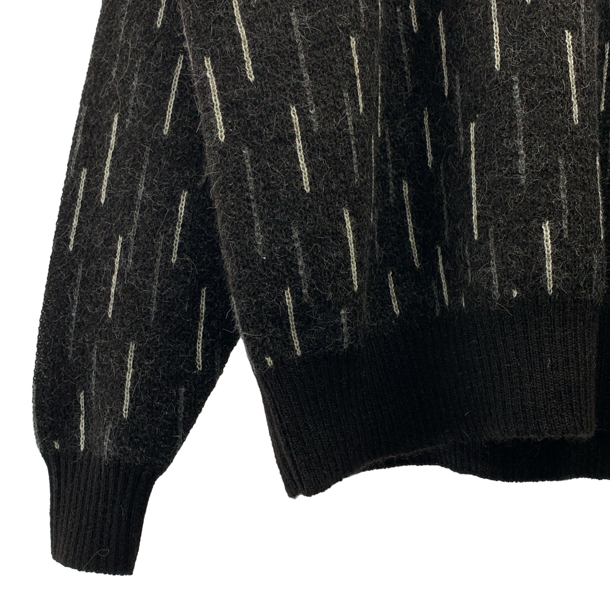MARKAWARE / 마카웨어 | 2025AW | Natural Colar Alpaca Rain Drop Pattern Jumper 알파카 풀오버 니트 | 2 | 맨즈