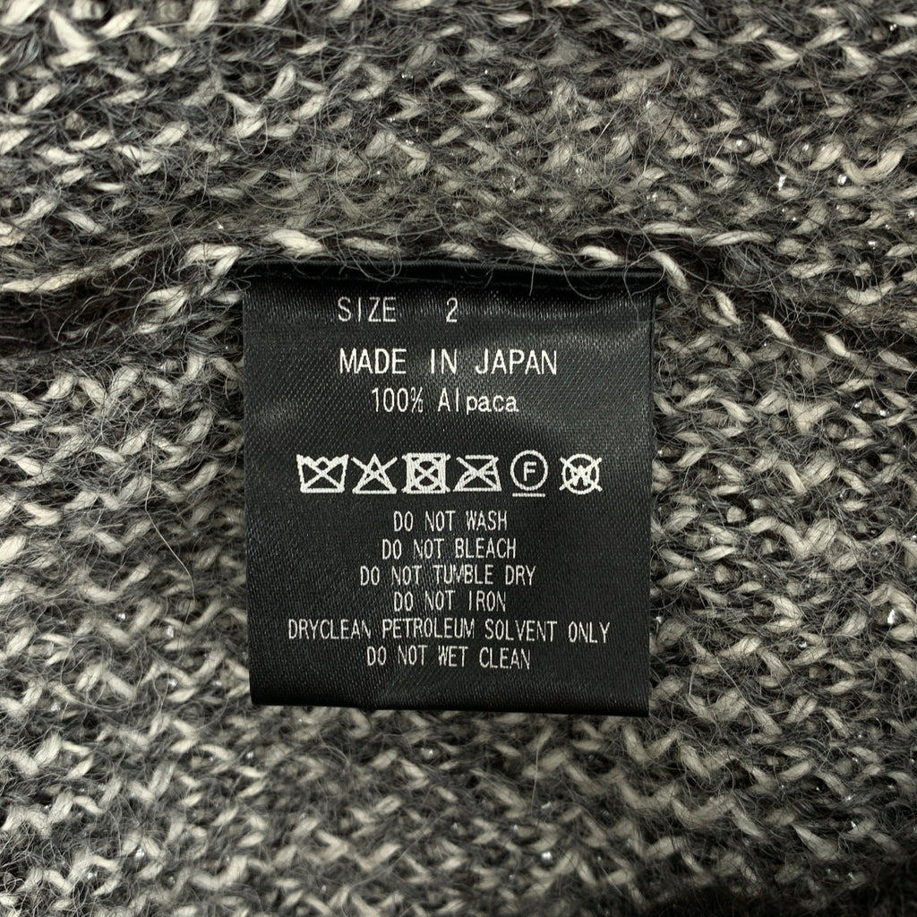 MARKAWARE / マーカウェア | 2025AW | Natural Colar Alpaca Rain Drop Pattern Jumper アルパカ プルオーバー ニット | 2 | メンズ