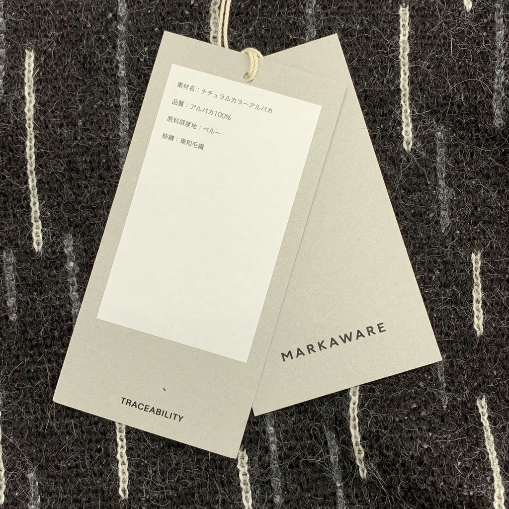 MARKAWARE / マーカウェア | 2025AW | Natural Colar Alpaca Rain Drop Pattern Jumper アルパカ プルオーバー ニット | 2 | メンズ