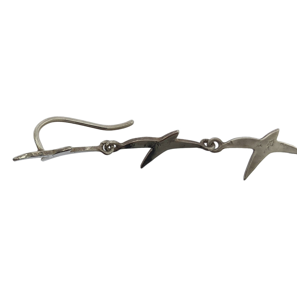 R.ALAGAN / ララガン | BIRDS CHAIN EARRINGS LONG バード チェーン ピアス | シルバー | レディース
