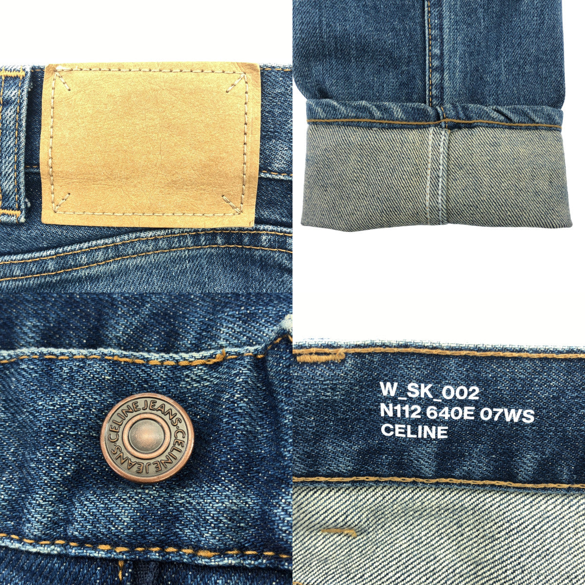 CELINE | W_SK_002 Skinny Washed Denim Pants | 28 | Women's