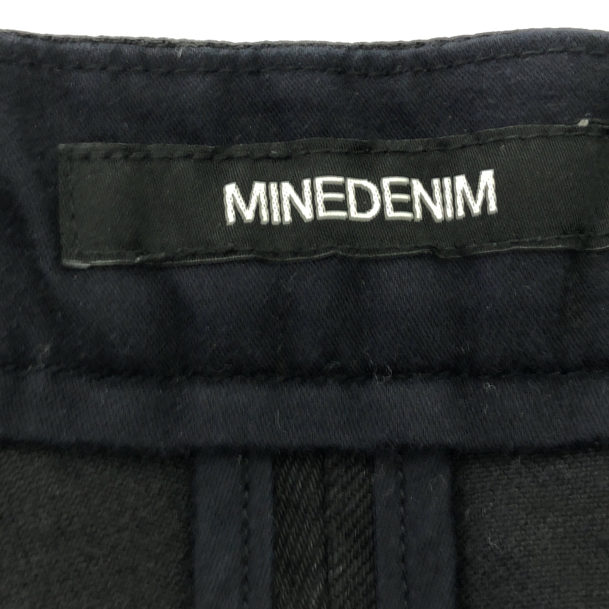 MINEDENIM / マインデニム | サイドライン ストレッチ ブラックデニム パンツ | 1 | チャコールグレー系 | レディース