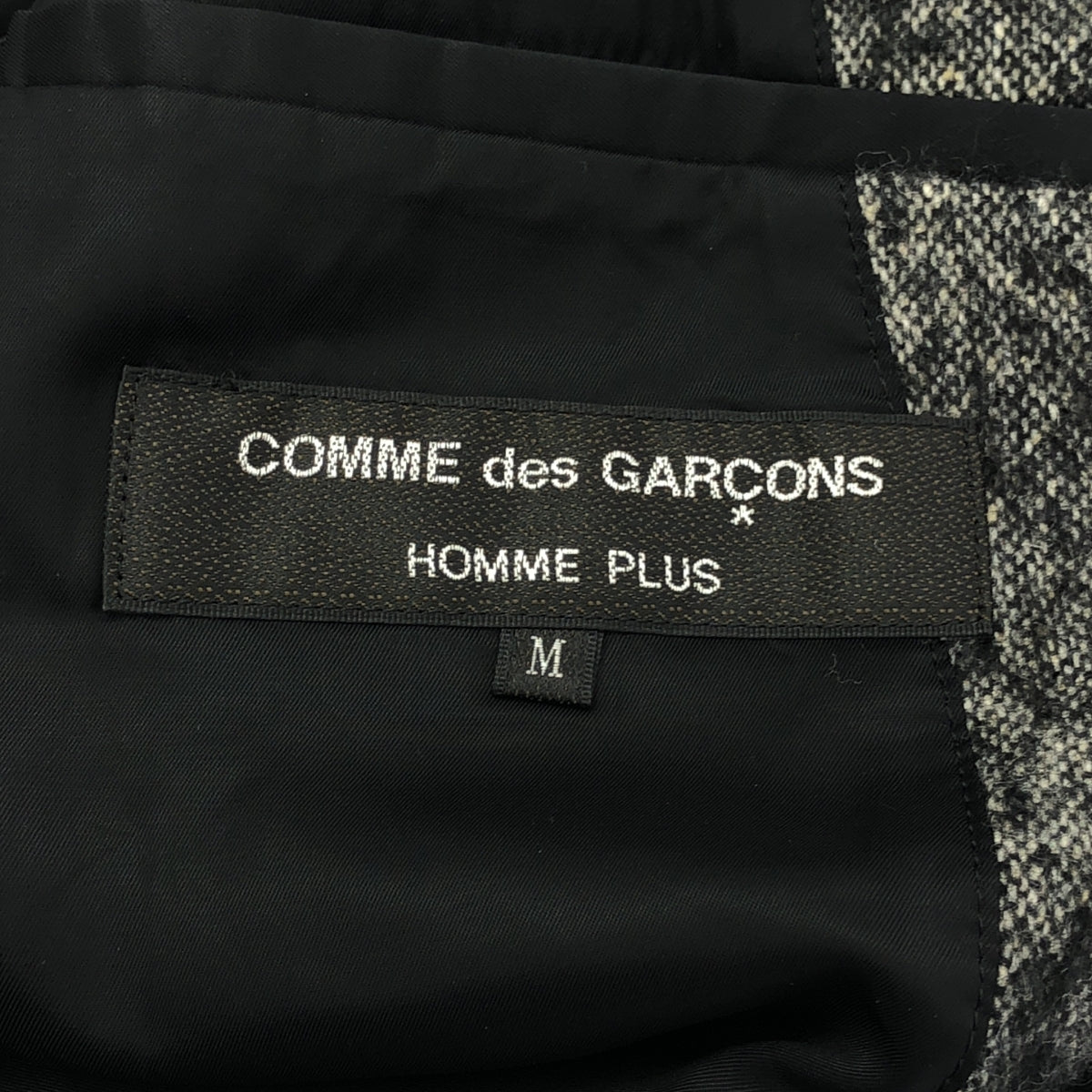 COMME des GARÇONS HOMME PLUS | 2012 秋冬 |男士羊駝毛混紡滾邊夾克 | SHOPBOP尺寸 M |灰色的
