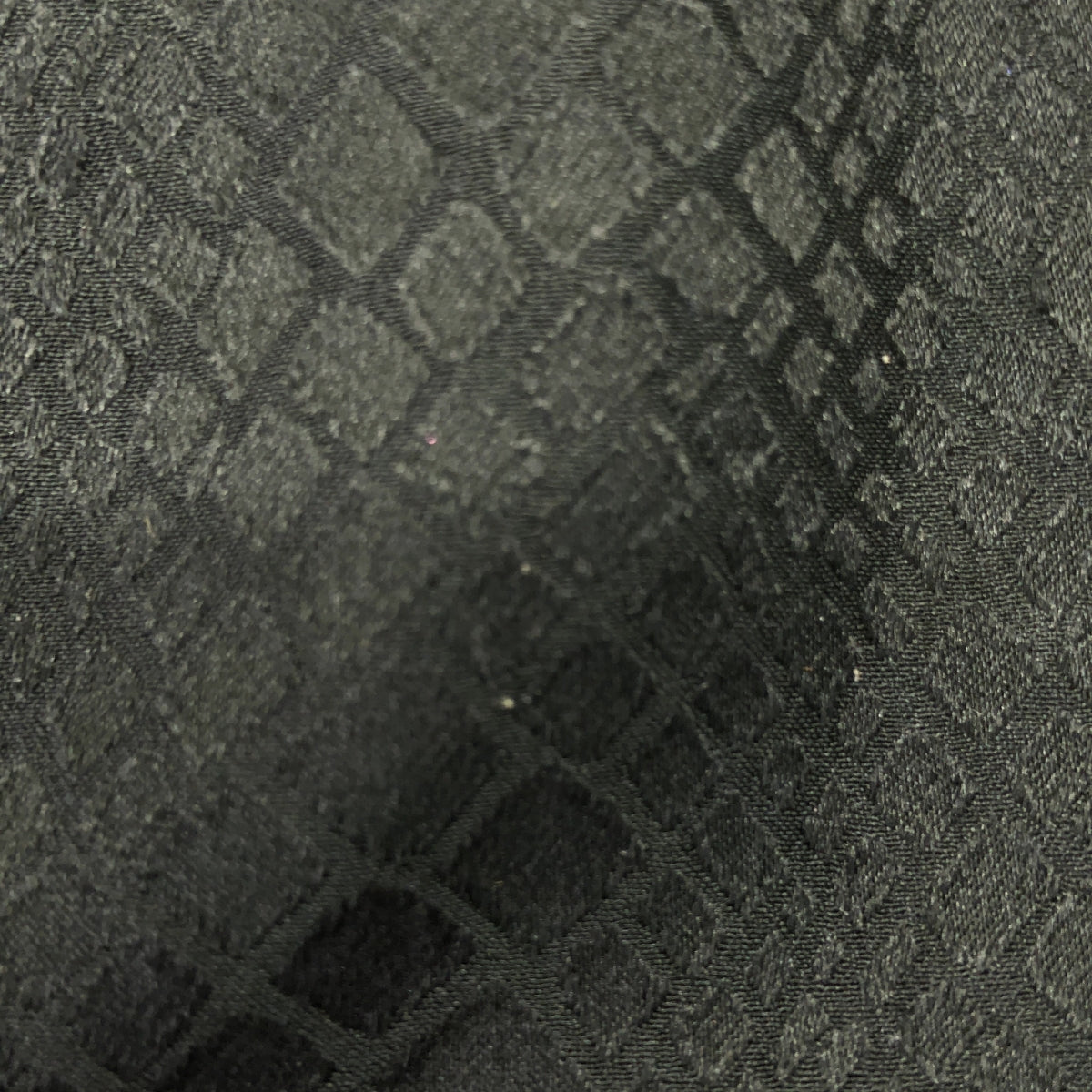 BALENCIAGA / バレンシアガ | silk 100％ / シルク 総柄 パッチ ワイド スラックスパンツ | 38 | ブラック | レディース