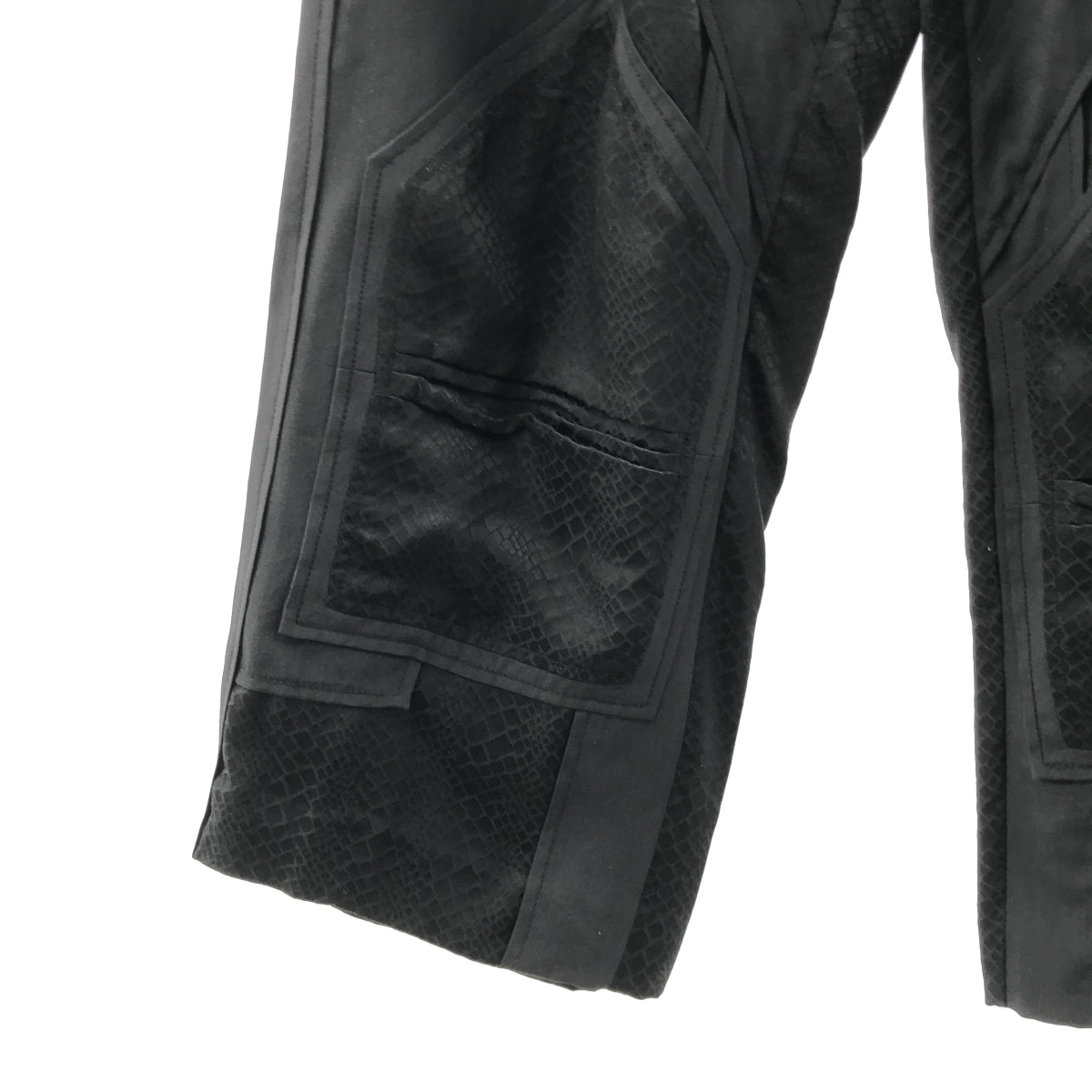 BALENCIAGA / バレンシアガ | silk 100％ / シルク 総柄 パッチ ワイド