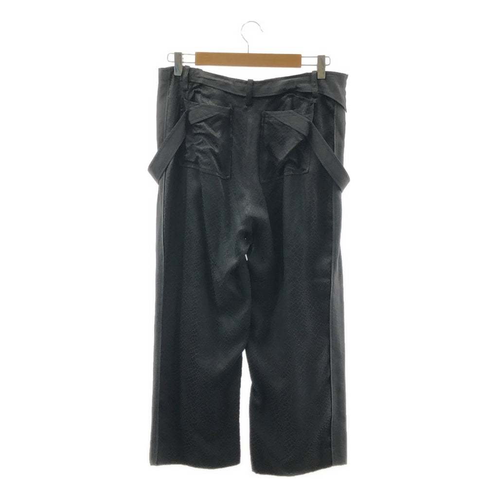 BALENCIAGA | 100% 絲質 | 絲質貼片寬褲 | 38 碼 | 女款