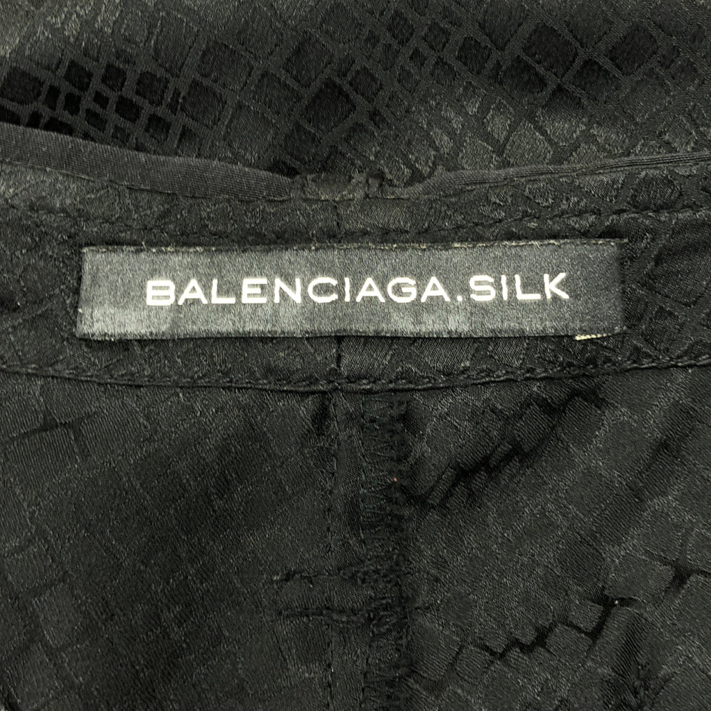 BALENCIAGA | 100% 絲質 | 絲質貼片寬褲 | 38 碼 | 女款