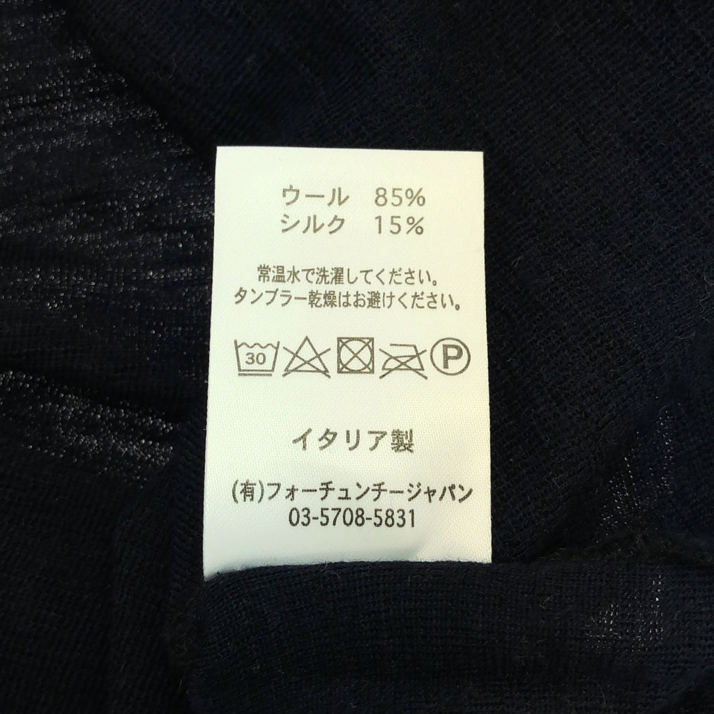 gicipi / ジチピ | モックネック ウールシルク ニット | 5 | ネイビー | メンズ