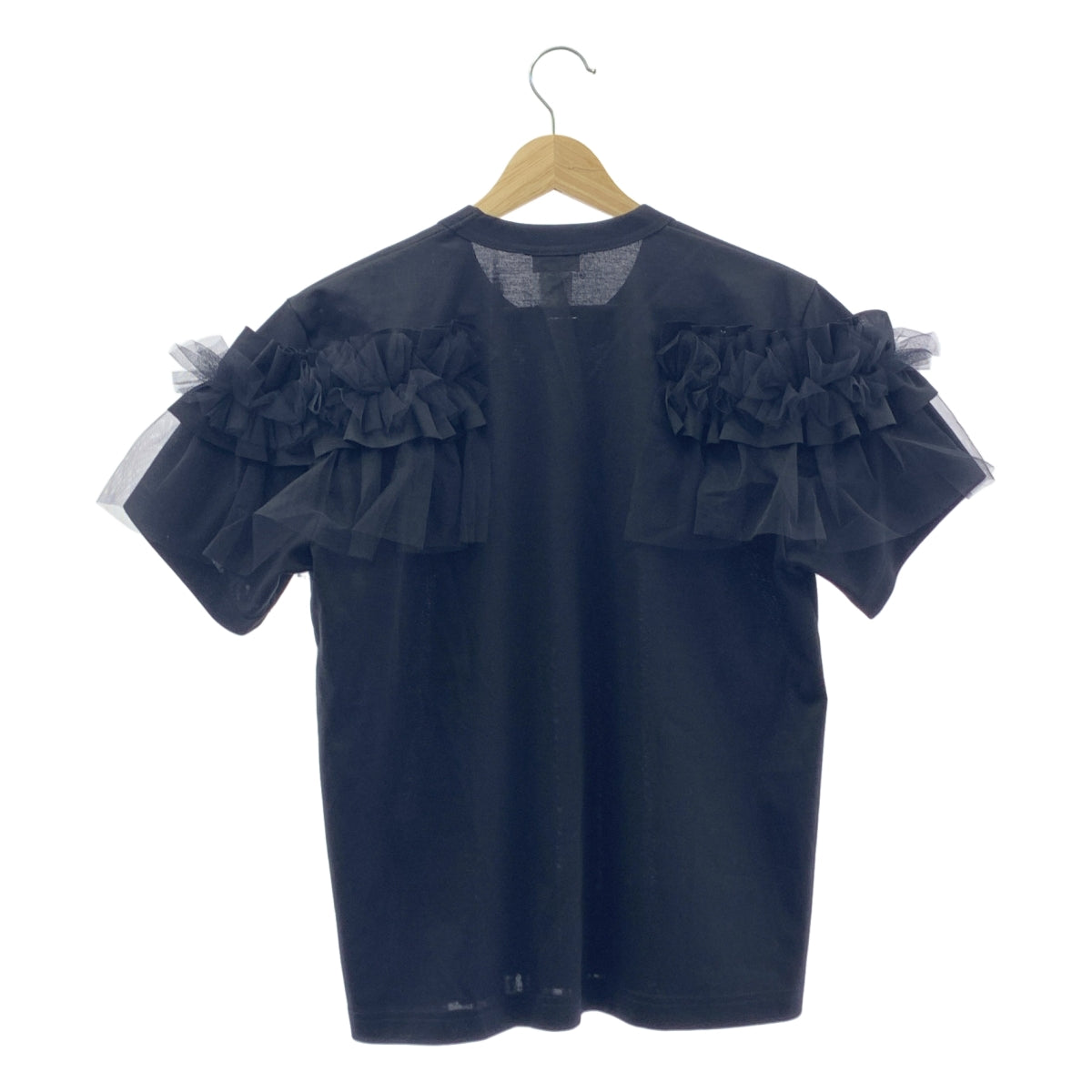 noir kei ninomiya / noir kei ninomiya | 2025SS | 薄紗對接圓領剪裁與縫紉 | S | 女裝